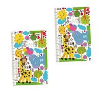 RORPOIR 2sheets Removable Height Chart Wall Stickers for Boys and Girls Bedroom Cute Giraffe Wall Decals for Nursery Decor Easy to Install Growth Measurement Ruler