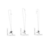 RORPOIR 3 pcs Heart-shaped Friend Matching Necklace Trio with Sun Moon Star Pendants Alloy Friendship Jewelry for Women Sisters