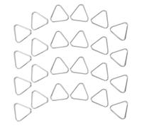 RORPOIR 30pcs Camera Strap Hooks, Camera Strap Clips Alloy Triangle Ring Quick Release Silver for Frequent Changes, Busy Shoots
