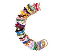 RORPOIR 32pcs Bow Headbands Soft Elastic Hairbands for Newborns Boy Girl and Fluffy Skin Friendly for Everyday and Special Occasions
