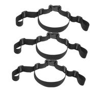 RORPOIR 3pcs Black Baby Harness Straps for High Chairs and Strollers, Polyester Child Safety Straps with Secure Inner Ring Design, Versatile Usage for Restaurant the Go