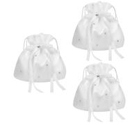 RORPOIR 3pcs Bride Purse Wedding Bag Versatile Pouch for Bridal Party Bridesmaid Money Dance Lightweight Easy to Clean Sturdy Construction