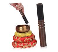 RORPOIR 3pcs Tibetan Singing Bowl Pad Meditation Sound Bowl Mats Padded Mallet Cotton Cushion Pad Versatile Concentration Aid