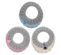 RORPOIR 3pcs Toilet Pad Toilet Cover Ring, Polyester Flannel Washable Easy-Remove Universal U/v/Round/Square/Gourd Shapes Random Color