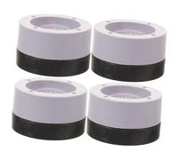 RORPOIR 4pcs Anti-skid Feet Mats for Washing Machine and Fridge Vibration Absorption Heightening Pads 3.3cm Raise Universal Use for Furniture Stability