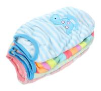 RORPOIR 4pcs Autumn Winter Pet Dog Vest Set, Flannel Material Warm Clothes with Adorable Cartoon Patterns, Comfortable and Skin-friendly, for Christmas Holiday Small Dogs