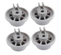 RORPOIR 4pcs Dishwasher Lower Rack Replacement Wheels Compatible with Bosch and General Appliance Models 165314 Dishwasher Parts and Accessories for Appliance Rack Trim Kit