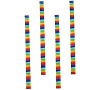 RORPOIR 4pcs Elegant Silicone Beach Towel Straps Stretchable Sunbed Bands Silicone Cruise Towel Clips for Beach Chairs Elastic Bands for