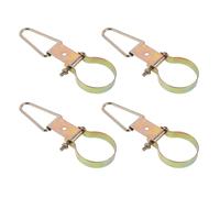 RORPOIR 4pcs Fire Extinguisher Mounting Brackets Triangular Metal Hooks Weather-Resistant and Easy Installation Wall Mount Holders for Vehicles and Outdoor Use