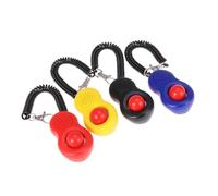 RORPOIR 4pcs Pet Training Clickers for Dog and Cat with Humane Design and Plastic Material, Featuring Wrist Strap and Elastic Ring, for Basic Obedience Training and Correcting Bad