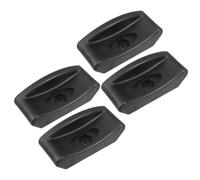 RORPOIR 4pcs Rubber Dampening Pad for Dumbbell Rack and Barbell Holder Attachment with Anti-slip Surface and Noise Reduction, Suitable for Home Gym and Public Gyms, Black Rubber Material