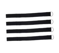 RORPOIR 4pcs Stroller Wrist Strap Safety Leash Set for Parents and Baby, Easy to Use Black Neoprene and Iron Material with Secure Attachment, Multipurpose for Toddler Stroller Handle