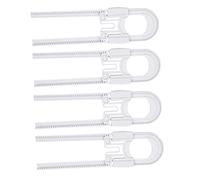 RORPOIR 4pcs u Shaped Safety Locks Easy to Install Childproof Cabinet Locks for Home Use Protect Your Little Ones from Dangers and Reusable Design White