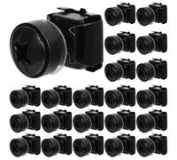 RORPOIR 50pcs Cage Nuts Screws for Server Rack Mounting Black Easy Install for Server Cabinets Equipment Shells