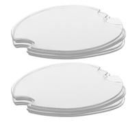 RORPOIR 50pcs Plastic round Ring and Earrings Display Cards for Jewellery Organizers, Easy to Carry and Improving Display Effectiveness, for Exhibitions and Malls