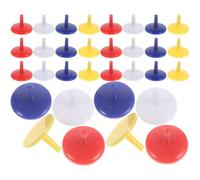 RORPOIR 50pcs round Plastic Golf Ball Markers Sturdy 18mm Flat Ball Position Markers Accessories for Accurate Golf Course Use Random Color