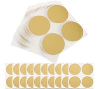 RORPOIR 50pcs Round Scratch Off Labels Peel and Stick DIY Stickers with Gold Seal for Graduation Party, Easy to Use Paper Scratch Off Stickers to Decorate Scrapbook and Reward Programs