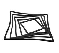 RORPOIR 5Pcs Aquarium Floating Plant Rings Square Shape Fish Feeding Isolation Rings for Easy Plant Arrangement Fish Tanks Versatile Holder for Aquatic Plants