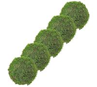 RORPOIR 5pcs Moss Hanging Balls Decorative Succulent Balls balls Artificial Bonsai Artificial Mossy Globes Moss Sphere Decoration Japandi Decor Grass Green