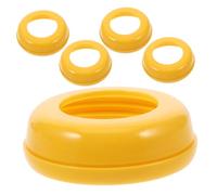 RORPOIR 5pcs Wide Neck Baby Bottle Collar Replacement Plastic Screw-on Middle Rings Universal Fit for Milk Bottle Feeding Accessories