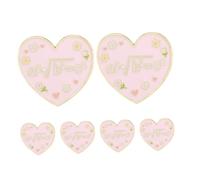RORPOIR 6pcs Alloy Love Heart Brooch Pins with English Letters and Tarnish-resistant Lightweight Sweater and Scarf Accessories for Women S Valentine S Day and Special Occasions
