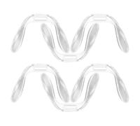 RORPOIR 6pcs Replaceable Plastic Glasses Nose Pads for Frames with Anti-slip Function and Height Increase, Comfortable Eyeglass Nose Cushions for DIY Repair and Everyday Use