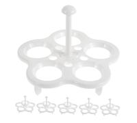 RORPOIR 6pcs Steam Egg Rack for Health Pot Egg Steamer Stand Boiled Holder Trivet Steaming Cooking Accessory
