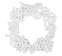RORPOIR 72pcs Iron on Letter Patches A-z 0-9 Embroidered Number Patches for Clothes Hats Socks Jeans Shirts Jackets Shoes Bags White