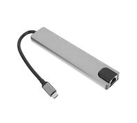 RORPOIR 8-in-1 USB Hub for Laptop with Aluminum Alloy Shell Multi-functional USB Ports Expander Featuring High Efficient Heat Dissipation 4k Video Output and Rj45 100m Ethernet for Office