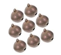 RORPOIR 8pcs Copper PET Collar Charms with Hanging Ring for Dogs and Cats | Weather-resistant Finish, Decorative Bell Pendant, Suitable for Leashes, Cat Collars, Jewellery Projects and Keychain