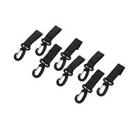 RORPOIR 8pcs Stroller Hook Clip Organizer for Buggy Pram Purse Bag Hooks Adhesive Heavy Duty Use While Shopping Traveling