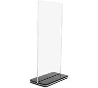 RORPOIR A4 Acrylic Sign Holder with Stable Base and Display Stand Multifunctional Acrylic Desk Stand for Exhibitions and Advertising Prevents Falling out Picture Holders for Tables