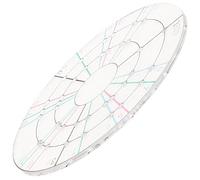 RORPOIR Acrylic Clay Dividing Template Tool for Pottery Making and Painting with Precise Shaping and Equal Clay Sections, for Hobbyists and Experienced Potters