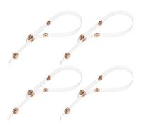 RORPOIR Adjustable Button Shoe Straps Anti-drop 2 Pairs for Heels No Installation Fixed Shoe Buckle with Pvc and Alloy Material Suitable for Women and Seniors