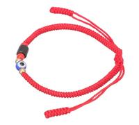 RORPOIR Adjustable Handmade Evil Eye Red String Bracelet for Women Lightweight Charm Bracelet with Woven Knot Design Flexible Boho Accessory for Daily Wear Parties and Giving