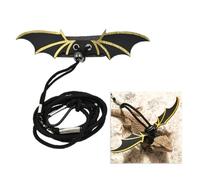 RORPOIR Adjustable Safe Design, Sturdy with Wings Devil Leash Harness Nylon Hauling Cable Control and Reptile for Small Animals, for Outdoor Walks