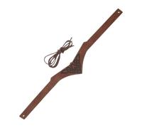 RORPOIR Adjustable Viking Headband with Embossed Knot Pattern, Pu Leather Medieval Renaissance Crown Tiara, Easy Storage and Minimizes Wear Fatigue, for Halloween Cosplay and Renaissance