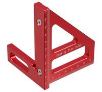 RORPOIR Aluminum Alloy Triangle Ruler for Woodworking with 45 and 90 Degree Angles, Portable and Easy to Store, for Wood Industry and Carpentry Measuring Tasks