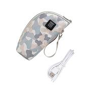 RORPOIR Baby Bottle Warmer Sleeve Portable USB Milk Bottle Warmer Cover with 3 Modes 5v 2a Pu Material Lightweight and Beautiful for Outdoor Use with Random Color