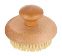 RORPOIR Bath Body Brush Round Natural Sisal Bristle for Exfoliating and Massage, Lightweight Beech Wood Scrubbing Brush for Showers and Household Use