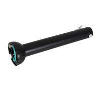 RORPOIR Black Ceiling Fan Downrod with Ball Head, 1 Inch Od Metal Extension | Quick Installation, Matte Black Finish, Hidden Suspension Ball, for Large Rooms and Ceiling Mount Canopy