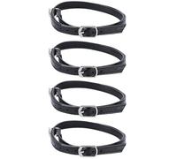 RORPOIR Black PU Adjustable Heel Bands 2 Pairs Shoe Straps for High Heels Daily Use Suitable for Ladies Shoes