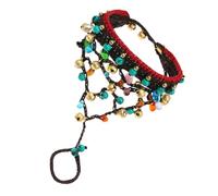 RORPOIR Bohemian Style Braided Wrist Chain Bracelet Creative Finger Accessory for Women Simple Structure Easy Wear Festival Birthday Gift
