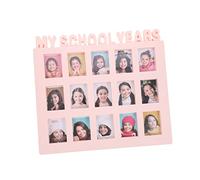 RORPOIR Boy Girl School Years Picture Frame Blush Tabletop Photo Display Frame Recording for Boy Girl Memories for Bedroom Living Room and Hallway Decor