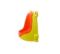 RORPOIR Boys Potty Training Urinal with Suction Cup, Cartoon Amphibian Design, Stand-up Yellow Urinal for Toddlers, Toilet Training Aid for Boys at Home and Travel