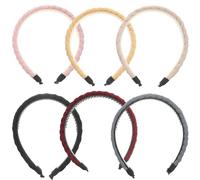 RORPOIR Braided Hair Accessories 6pcs Lightweight Cloth Headbands for Women Suitable for Masquerades and Twisted Head Wrap