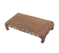 RORPOIR Buddha Statue Stand Wooden Display Base Thick Wood Expansion Joint Design for Store Home