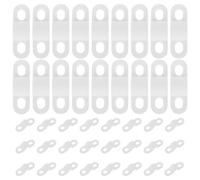 RORPOIR Cable Management Clips Wire Fastener Clips 100pcs Plastic White with Straight Bar Design for Stable Fixation for Home Office and Indoor Cable Organisation