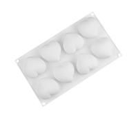 RORPOIR Cake Baking Moulds Silicone Mousse Mold Heart Fondant Mold Dessert Baking Pan Silicone Fudge Molds Kitchen DIY Tools Silicone Tray 3D Silicone Cake Trays Soap Chocolate White Candy
