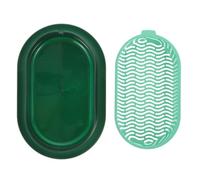 RORPOIR Cat Grass Hydroponic Tray for Home, Plastic Double Layer Box | Easy Water Changes, Mess Free Watering, Fits Small Spaces, for Apartment Living, Desk Use